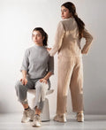 Full outfit with fringed edges - Gray