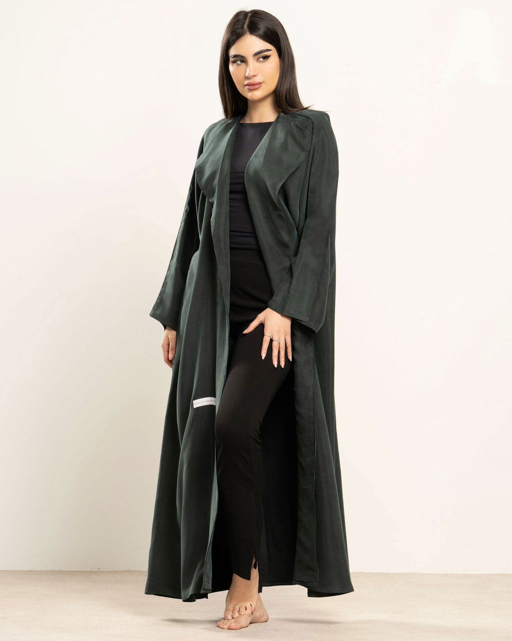 Monochromatic Abaya - Olive
