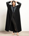 Black and green abaya