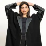 Black and green abaya