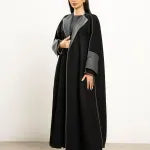 Black and green abaya