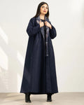 Abaya with a coat design for an elegant and warm look.