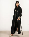 An abaya with a winter look