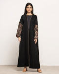 Abaya with chiffon sleeves