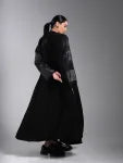 Abaya with chiffon sleeves