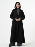 Winter abaya with curly fur