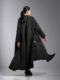 Jacquard abaya, mid-length, in green